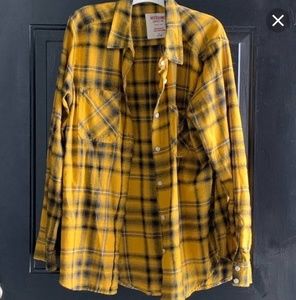Yellow Plaid Flannel